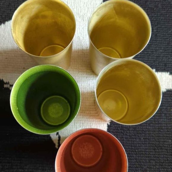 Vintage Aluminum MCM Cups - Set of (5) - Picture 7 of 10